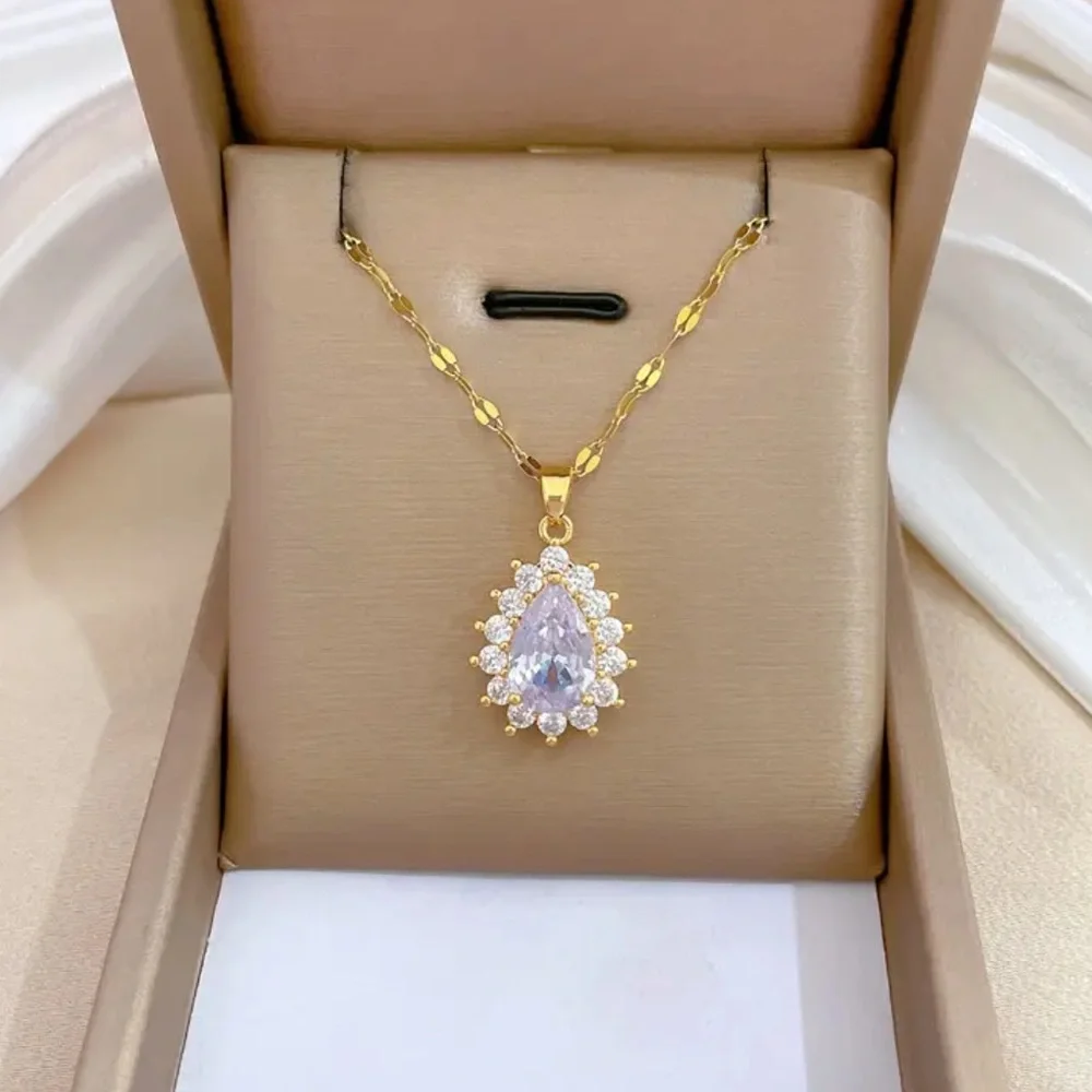 Gold Filled Cubic Zirconia Necklace